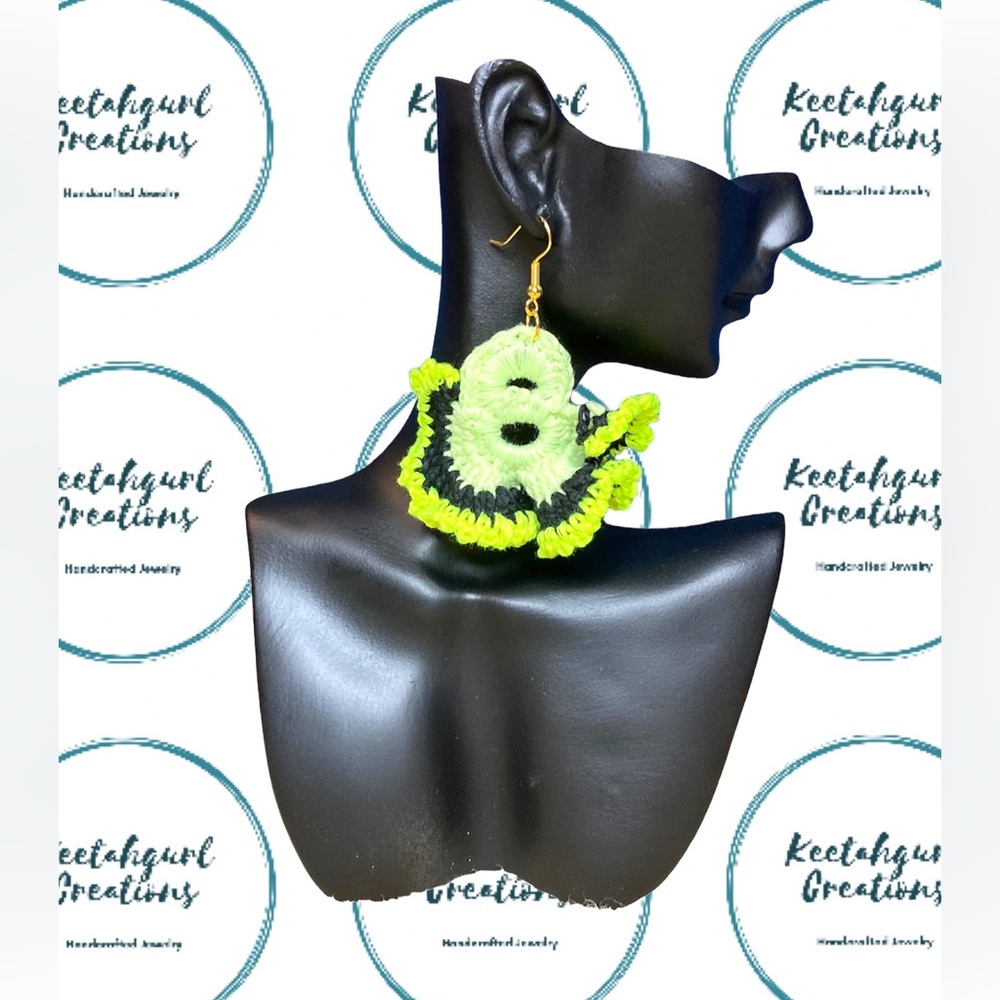 Handcrafted by Keetahgurl Upcycle Crochet Earrings